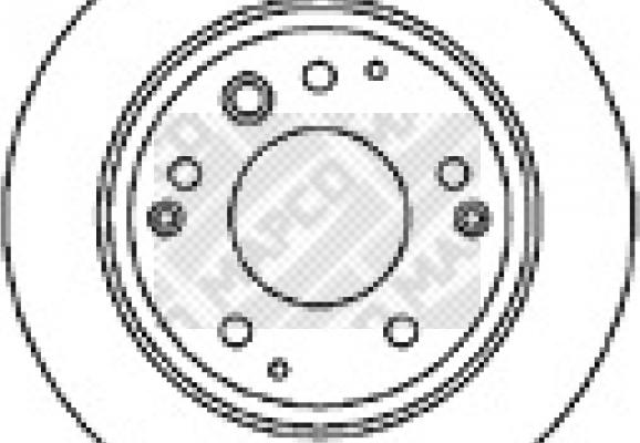 Mapco 15622 - Тормозной диск autospares.lv