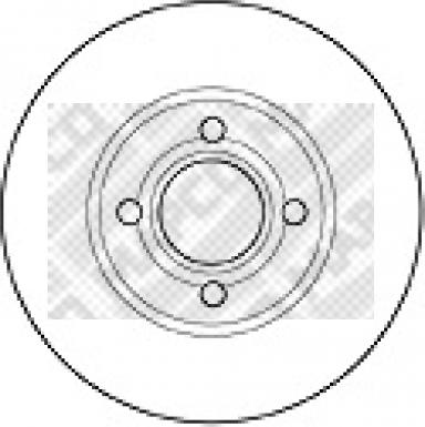 Mapco 15863 - Тормозной диск autospares.lv