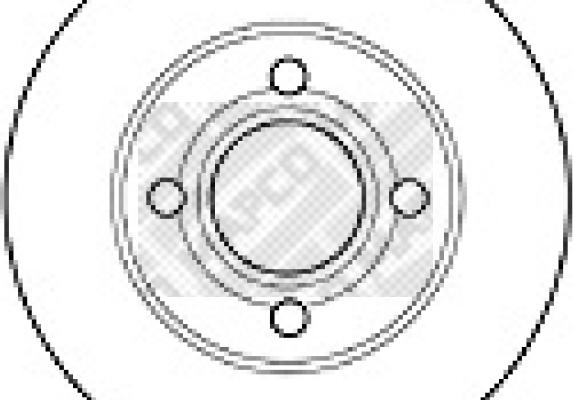 Mapco 15862 - Тормозной диск autospares.lv
