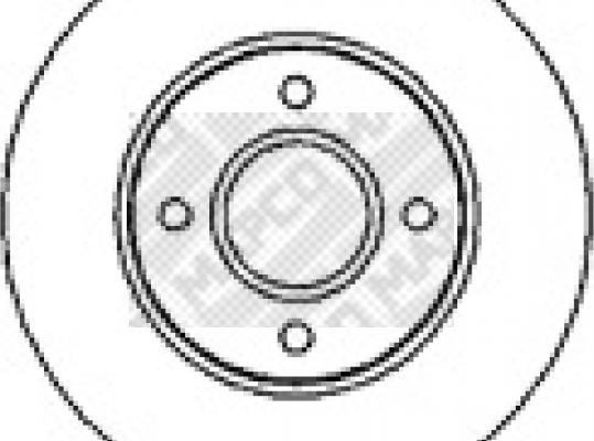 Mapco 15817 - Тормозной диск autospares.lv