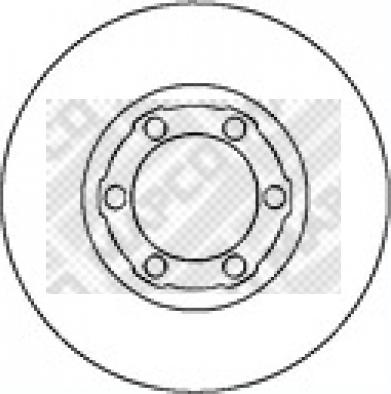 Mapco 15250 - Тормозной диск autospares.lv