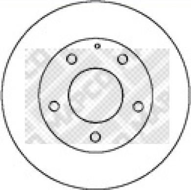 Mapco 15285 - Тормозной диск autospares.lv