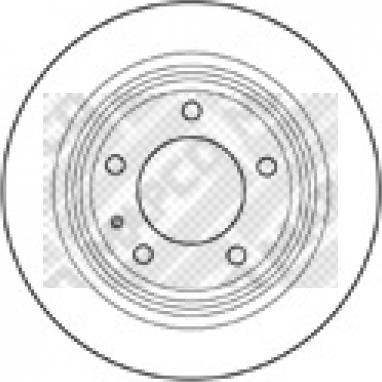 Mapco 15712 - Тормозной диск autospares.lv