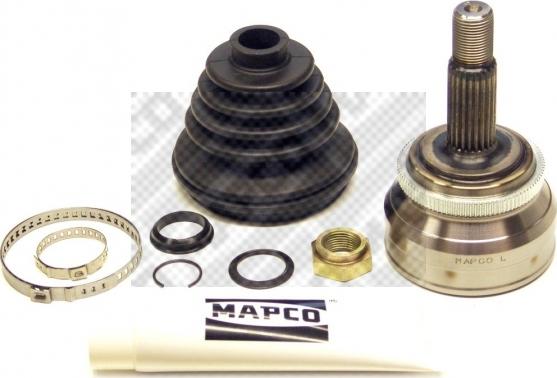 Mapco 16989 - Шарнирный комплект, ШРУС, приводной вал autospares.lv