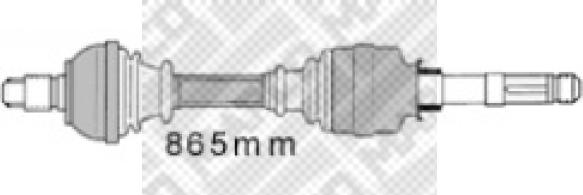 Mapco 16405 - Приводной вал autospares.lv