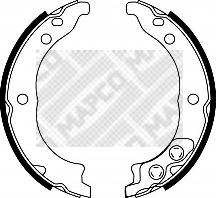 Mapco 8135 - Комплект тормозов, ручник, парковка autospares.lv