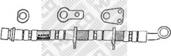 Mapco 3354 - Тормозной шланг autospares.lv