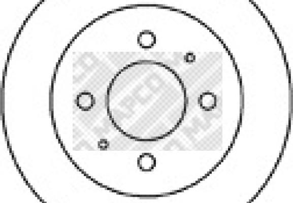 Mapco 25540 - Тормозной диск autospares.lv