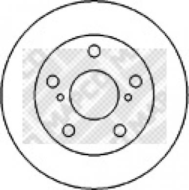 Mapco 25554 - Тормозной диск autospares.lv