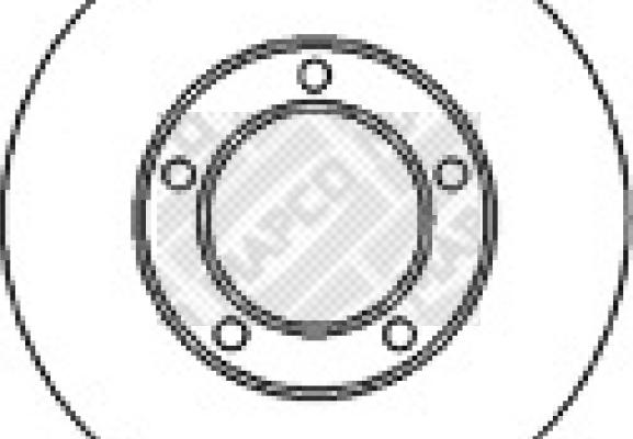 Mapco 25557 - Тормозной диск autospares.lv