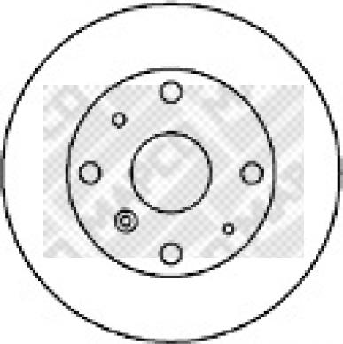 Mapco 25507 - Тормозной диск autospares.lv