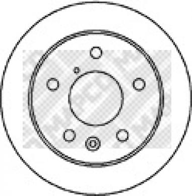 Mapco 25537 - Тормозной диск autospares.lv