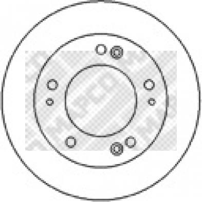 Mapco 25570 - Тормозной диск autospares.lv