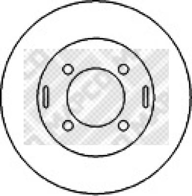 Mapco 25600 - Тормозной диск autospares.lv