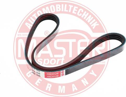 MASTER-SPORT GERMANY 4PK760-PCS-MS - Поликлиновой ремень autospares.lv