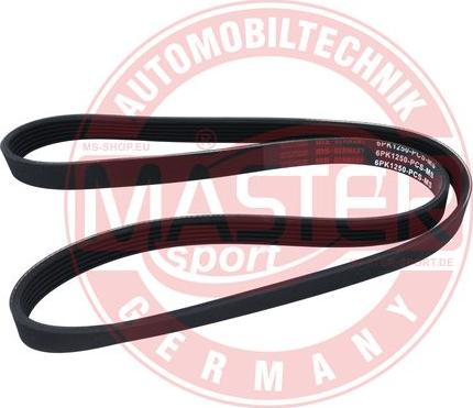 MASTER-SPORT GERMANY 6PK1250-PCS-MS - Поликлиновой ремень autospares.lv