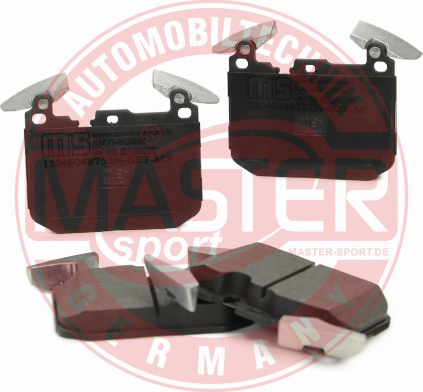 MASTER-SPORT GERMANY 13046048752N-SET-MS - Тормозные колодки, дисковые, комплект autospares.lv