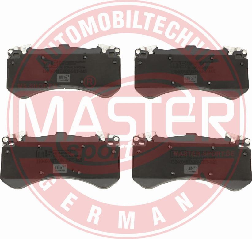 MASTER-SPORT GERMANY 13046048732N-SET-MS - Тормозные колодки, дисковые, комплект autospares.lv