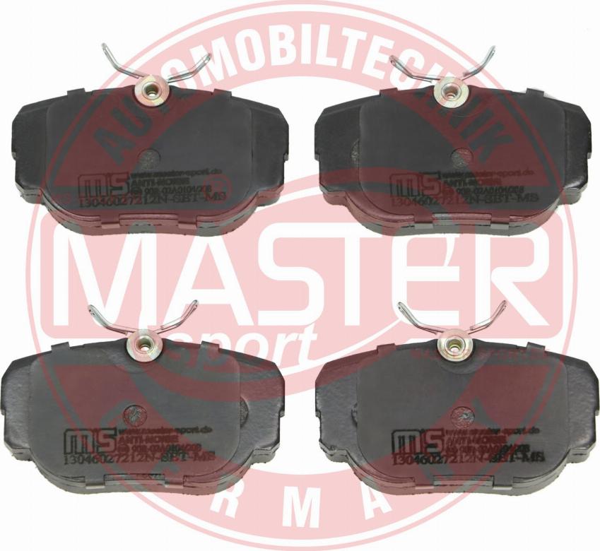 MASTER-SPORT GERMANY 13046027212N-SET-MS - Тормозные колодки, дисковые, комплект autospares.lv