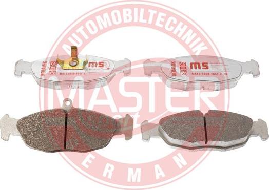 MASTER-SPORT GERMANY 13046070512K-SET-MS - Тормозные колодки, дисковые, комплект autospares.lv