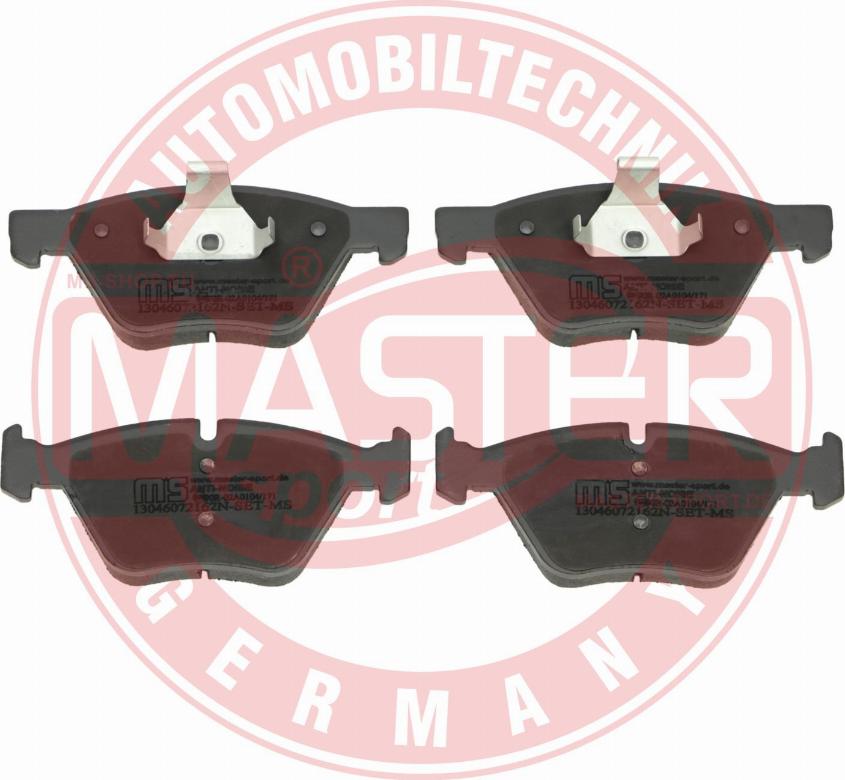 MASTER-SPORT GERMANY 13046072162N-SET-MS - Тормозные колодки, дисковые, комплект autospares.lv