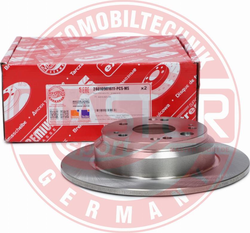 MASTER-SPORT GERMANY 24010901611-PCS-MS - Тормозной диск autospares.lv