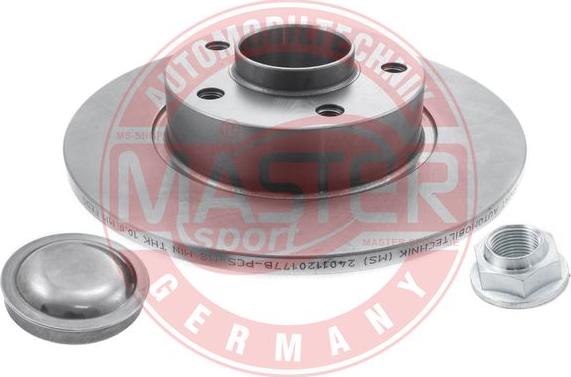 MASTER-SPORT GERMANY 2401120177B-PCS-MS - Тормозной диск autospares.lv