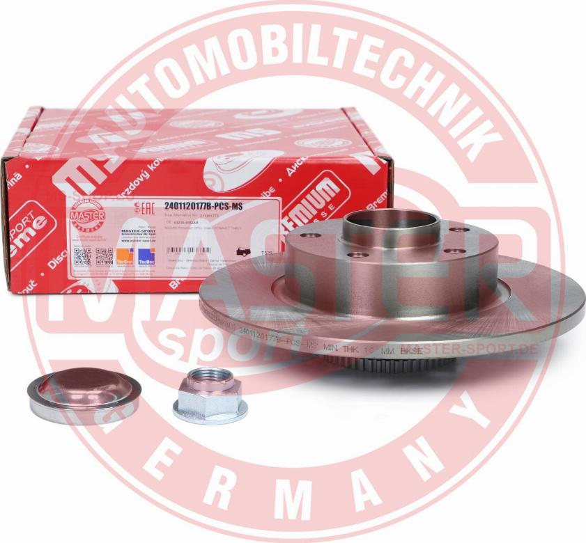 MASTER-SPORT GERMANY 2401120177B-PCS-MS - Тормозной диск autospares.lv