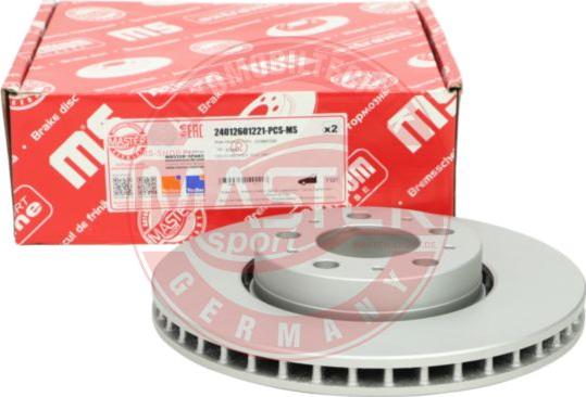 MASTER-SPORT GERMANY 24012601221-PCS-MS - Тормозной диск autospares.lv