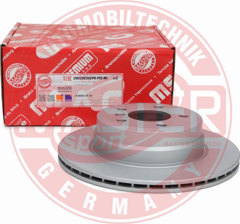 MASTER-SPORT GERMANY 24012002061PR-PCS-MS - Тормозной диск autospares.lv