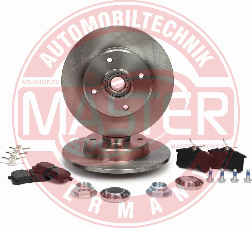 MASTER-SPORT GERMANY 200901001 - Дисковый тормозной механизм, комплект autospares.lv