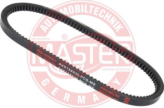 MASTER-SPORT GERMANY AVX-13x635-PCS-MS - Клиновой ремень, поперечные рёбра autospares.lv