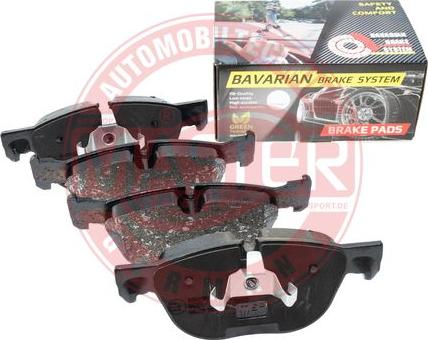 MASTER-SPORT GERMANY K6072312 - Тормозные колодки, дисковые, комплект autospares.lv