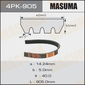 MASUMA 4PK905 - Поликлиновой ремень autospares.lv