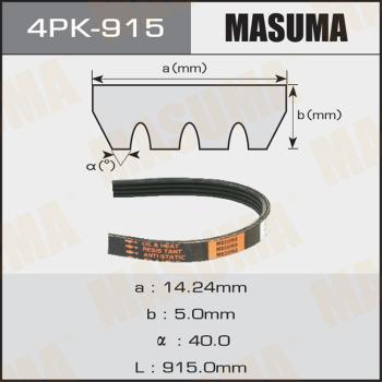 MASUMA 4PK915 - Поликлиновой ремень autospares.lv