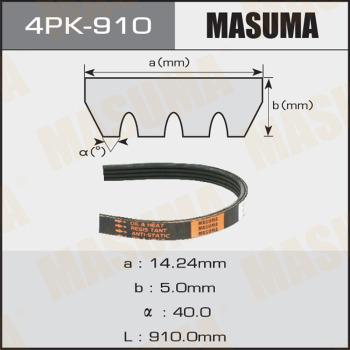 MASUMA 4PK910 - Поликлиновой ремень autospares.lv