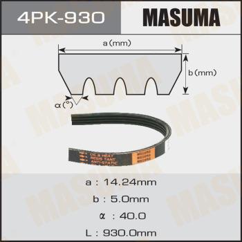 MASUMA 4PK-930 - Поликлиновой ремень autospares.lv