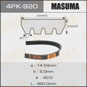 MASUMA 4PK-920 - Поликлиновой ремень autospares.lv