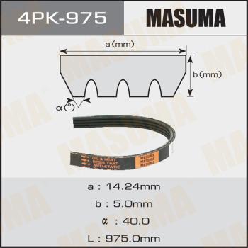 MASUMA 4PK975 - Поликлиновой ремень autospares.lv