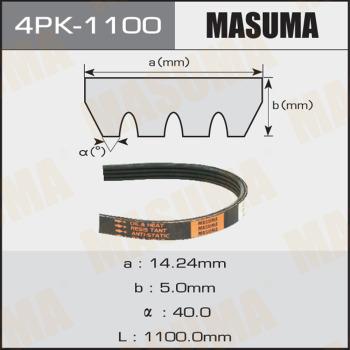 MASUMA 4PK1100 - Поликлиновой ремень autospares.lv
