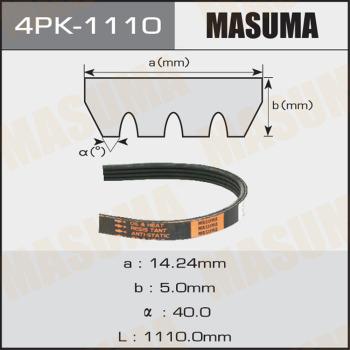 MASUMA 4PK-1110 - Поликлиновой ремень autospares.lv