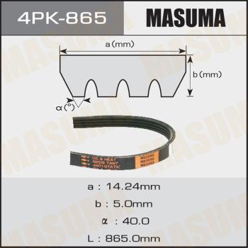 MASUMA 4PK865 - Поликлиновой ремень autospares.lv