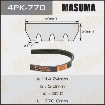 MASUMA 4PK770 - Поликлиновой ремень autospares.lv