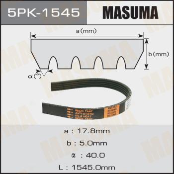 MASUMA 5PK-1545 - Поликлиновой ремень autospares.lv