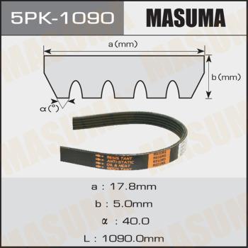 MASUMA 5PK-1090 - Поликлиновой ремень autospares.lv