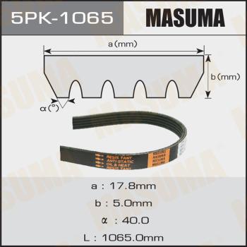 MASUMA 5PK1065 - Поликлиновой ремень autospares.lv