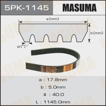 MASUMA 5PK1145 - Поликлиновой ремень autospares.lv