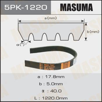 MASUMA 5PK1220 - Поликлиновой ремень autospares.lv