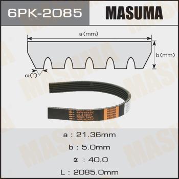 MASUMA 6PK-2085 - Поликлиновой ремень autospares.lv