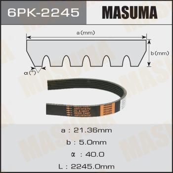 MASUMA 6PK2245 - Поликлиновой ремень autospares.lv
